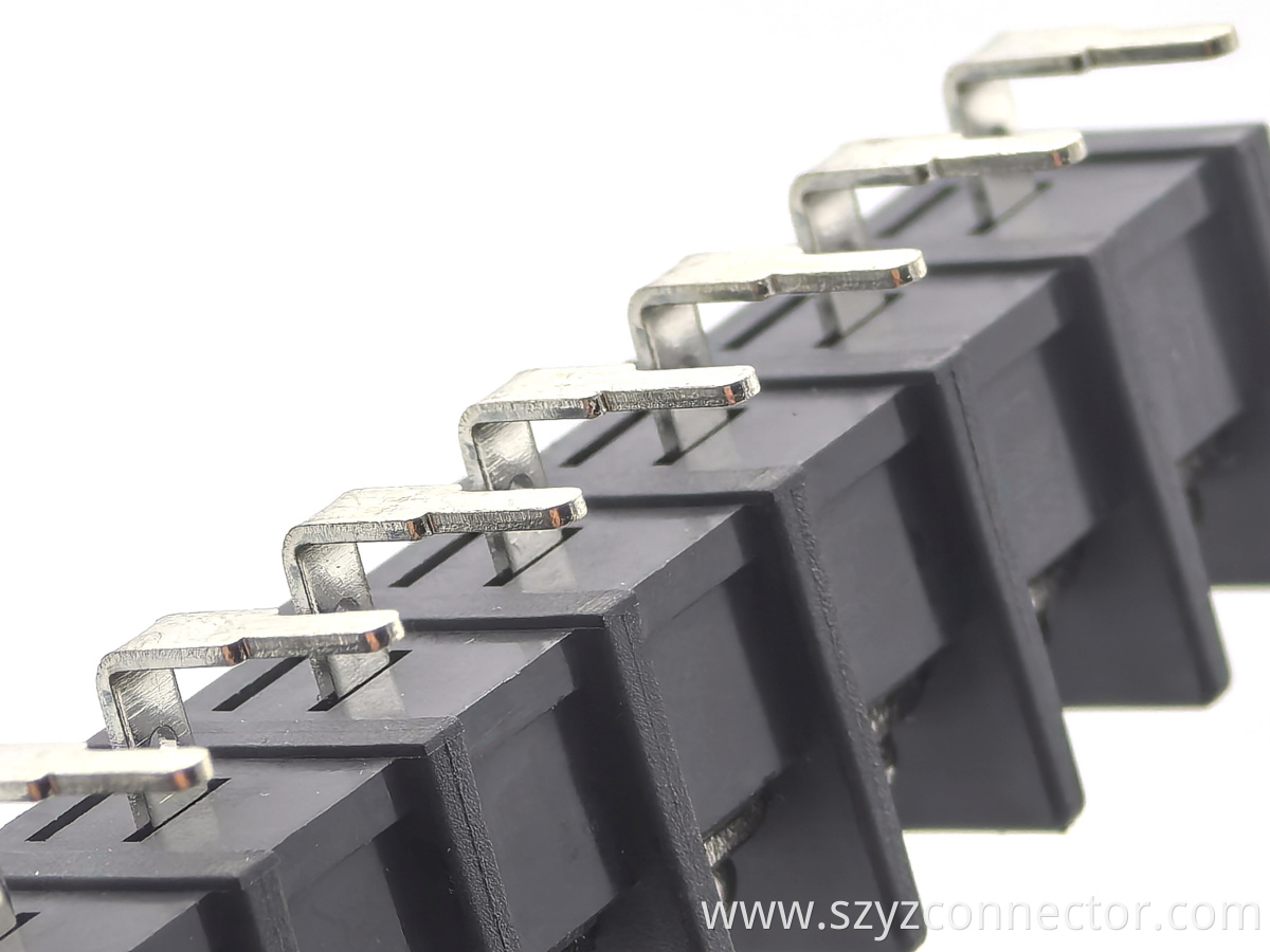 9.5mm barrier terminal blocks black